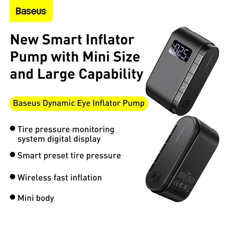 Baseus Air Compressor Car Tyre Inflator Motorcycle Bicyle Tire Inflatable Digital Portable Electric Auto Pump For Car Compressor