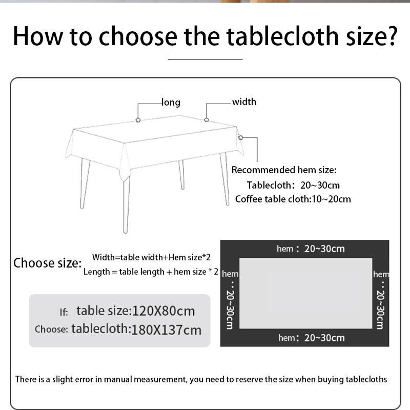 Waterproof Oilproof Dining Tablecloth  -140X180