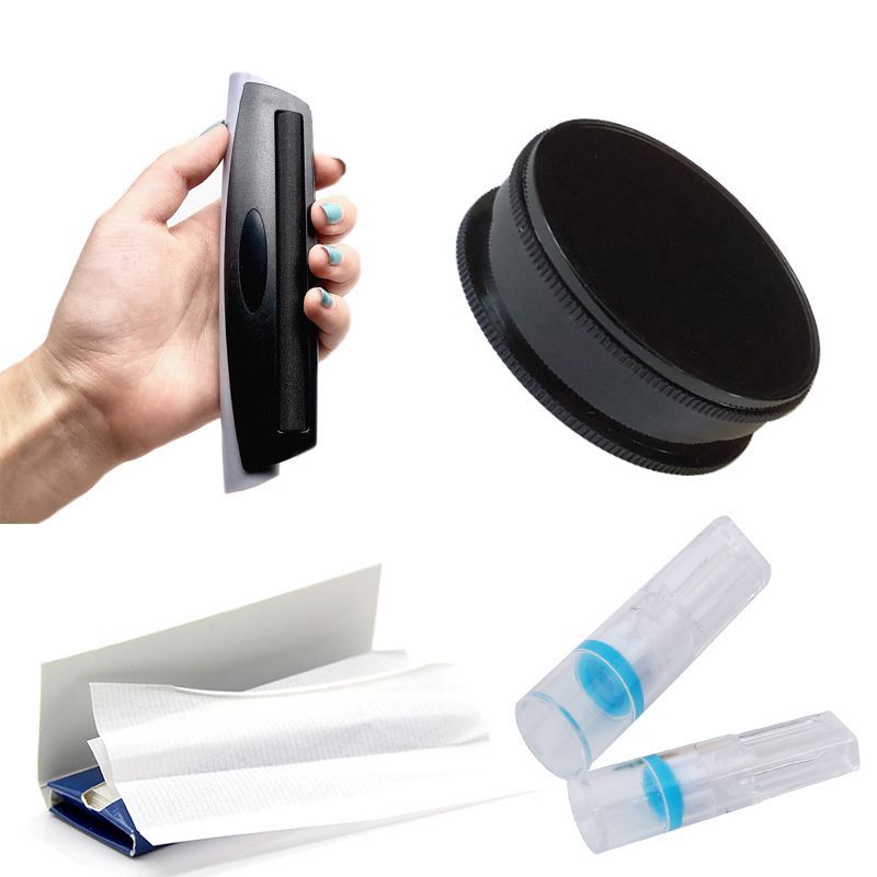 Herb  Roller+ Herb Grinder+2Booklet Of White Rolling Papers