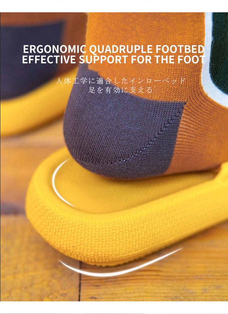 Unisex Slippers Thick Bottom Silent Non-slip EVA Sandals