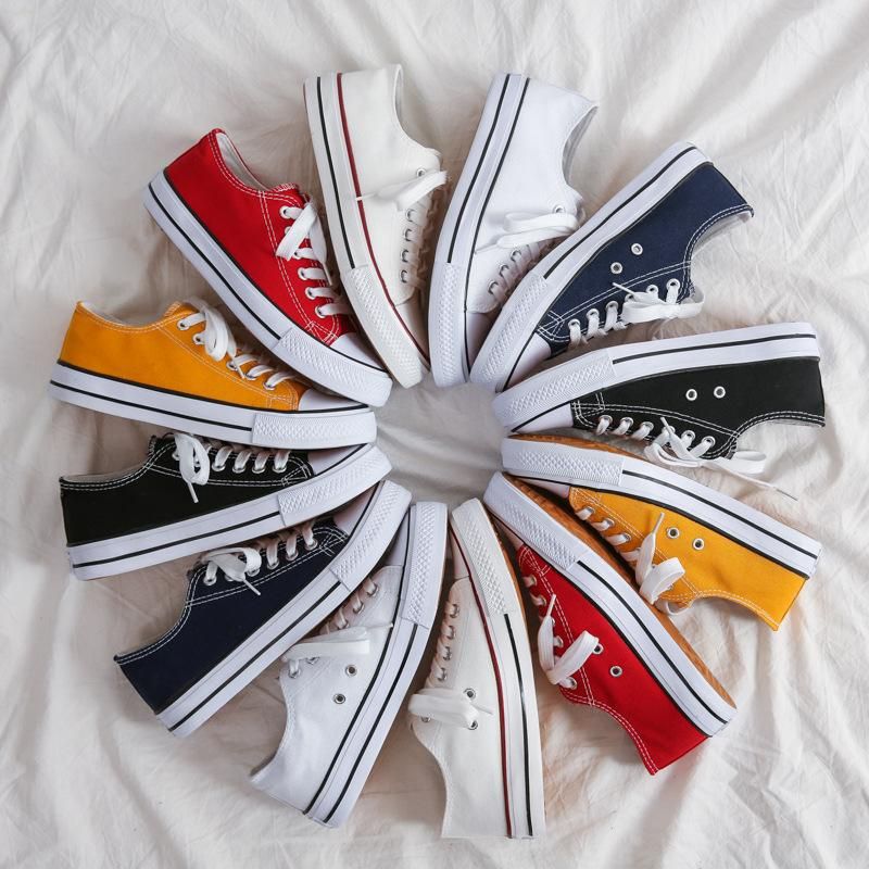 Douchuan men and women's new low-top lovers canvas shoes men's shoes casual shoes board shoes men's