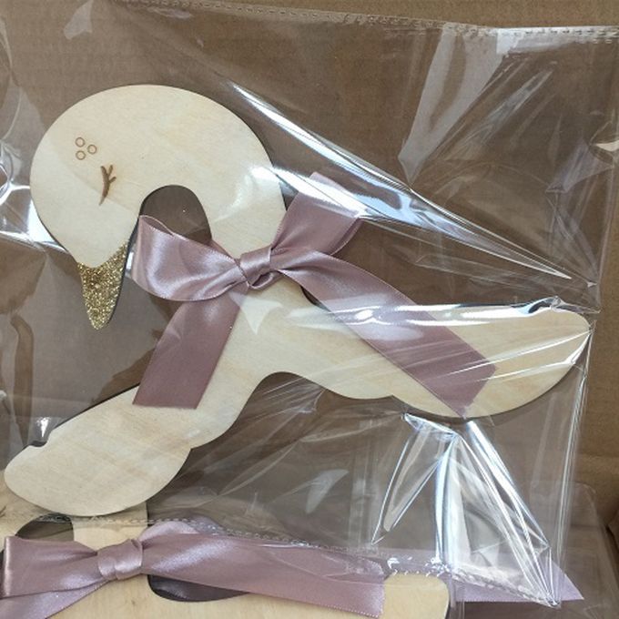 Sweet Swan Pink Bow Baby Kids Room Nursery Wooden Coat Clothes Hook