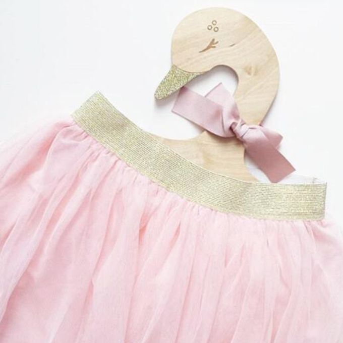 Sweet Swan Pink Bow Baby Kids Room Nursery Wooden Coat Clothes Hook