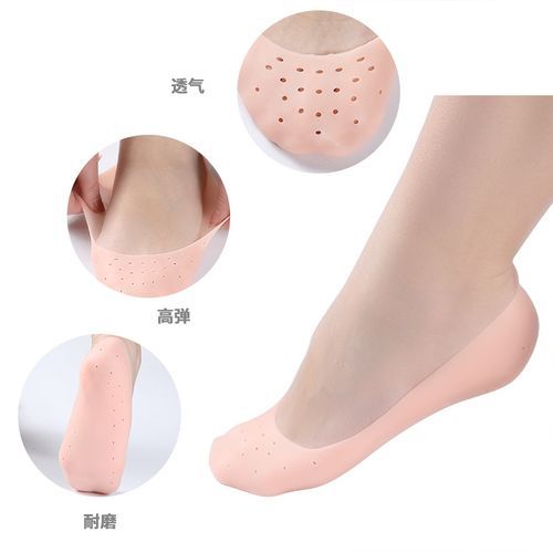 Feet Care Silicone Insole Socks Anti-Cracked Heel Protector Prevent Calluses Foot Spa Foot Cover