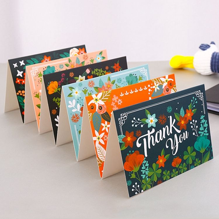 Card 4 PCS Holiday Greeting Message Card