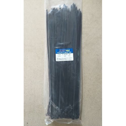 SELF-LOCKING NYLON CABLE TIE, 4.8*300MM BLACK