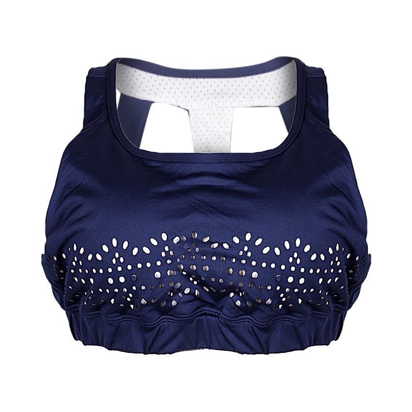 Sports Bra Racerback Wireless Gym Support - Blue