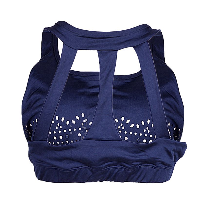 Sports Bra Racerback Wireless Gym Support - Blue