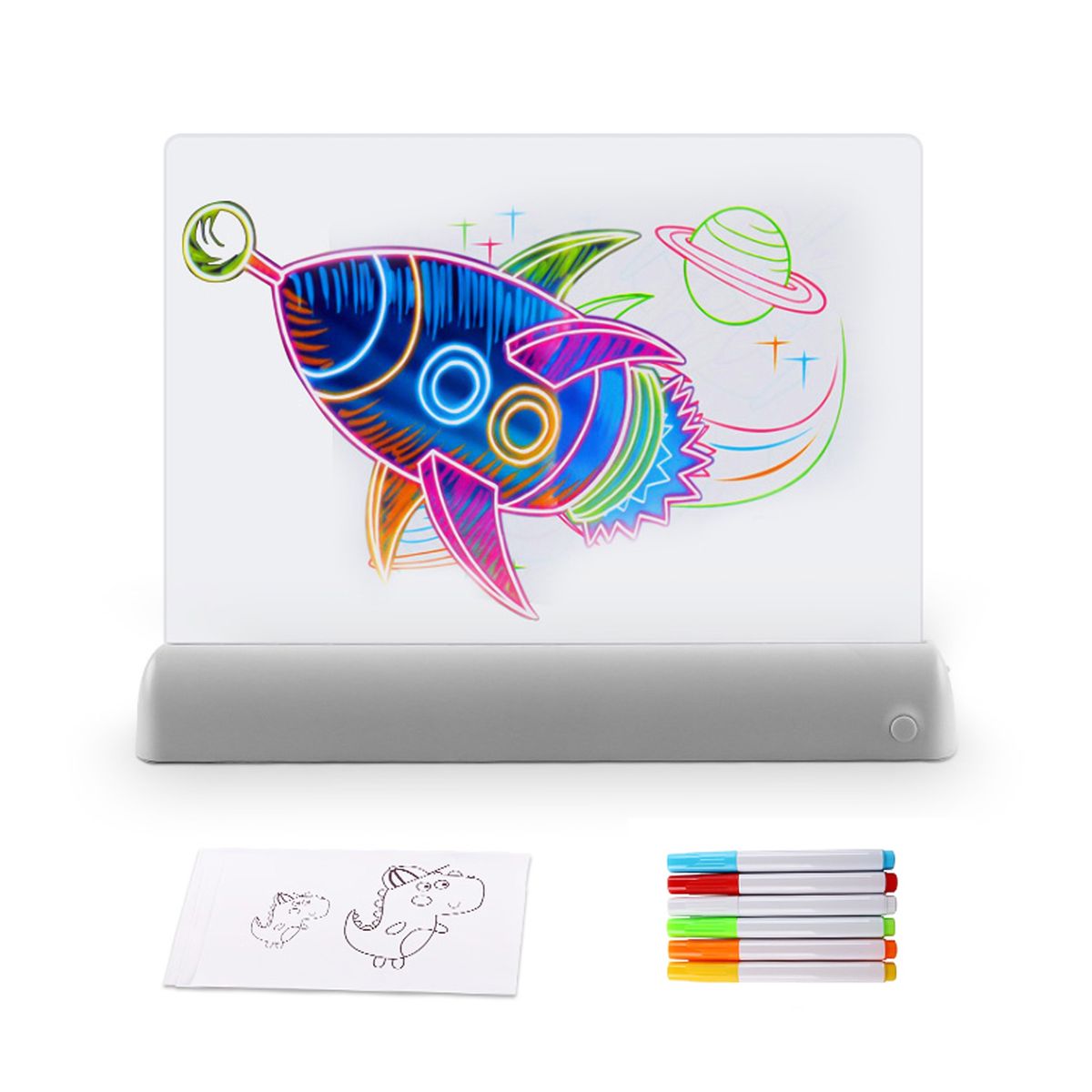 Kids Drawing Pads Light Up Doodle Boards Colorful Writing