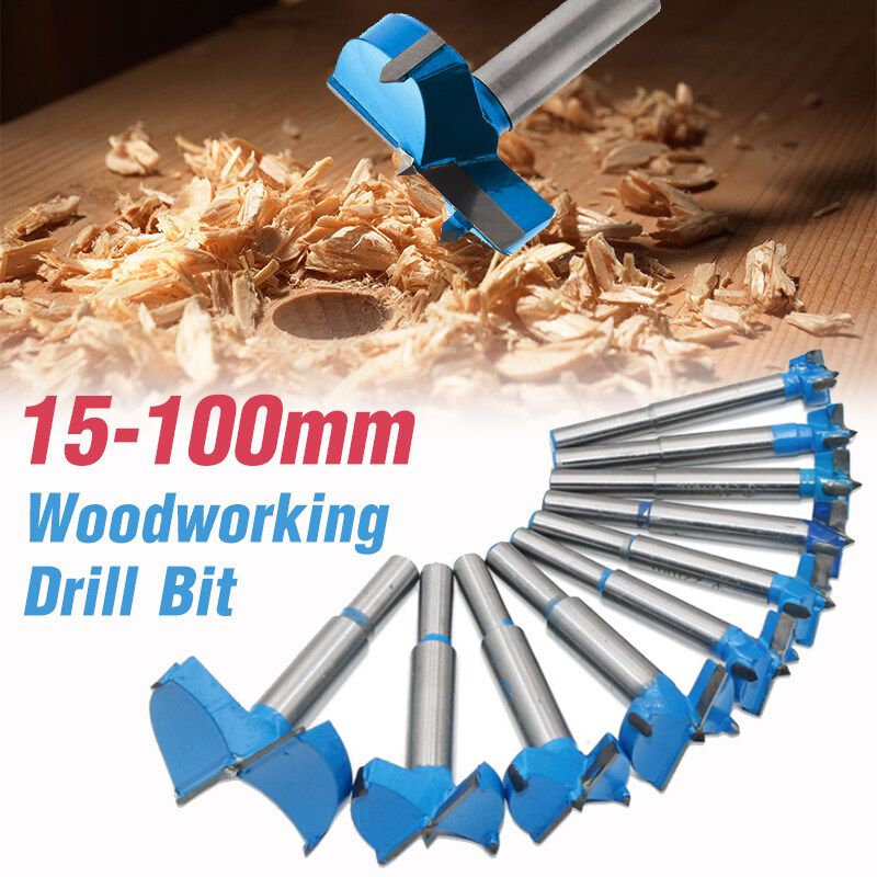 15-100mm Drill Bit Set Woodworking Boring Hole Wood Tile Tool For Wood Plastic Products Plywood 18mm