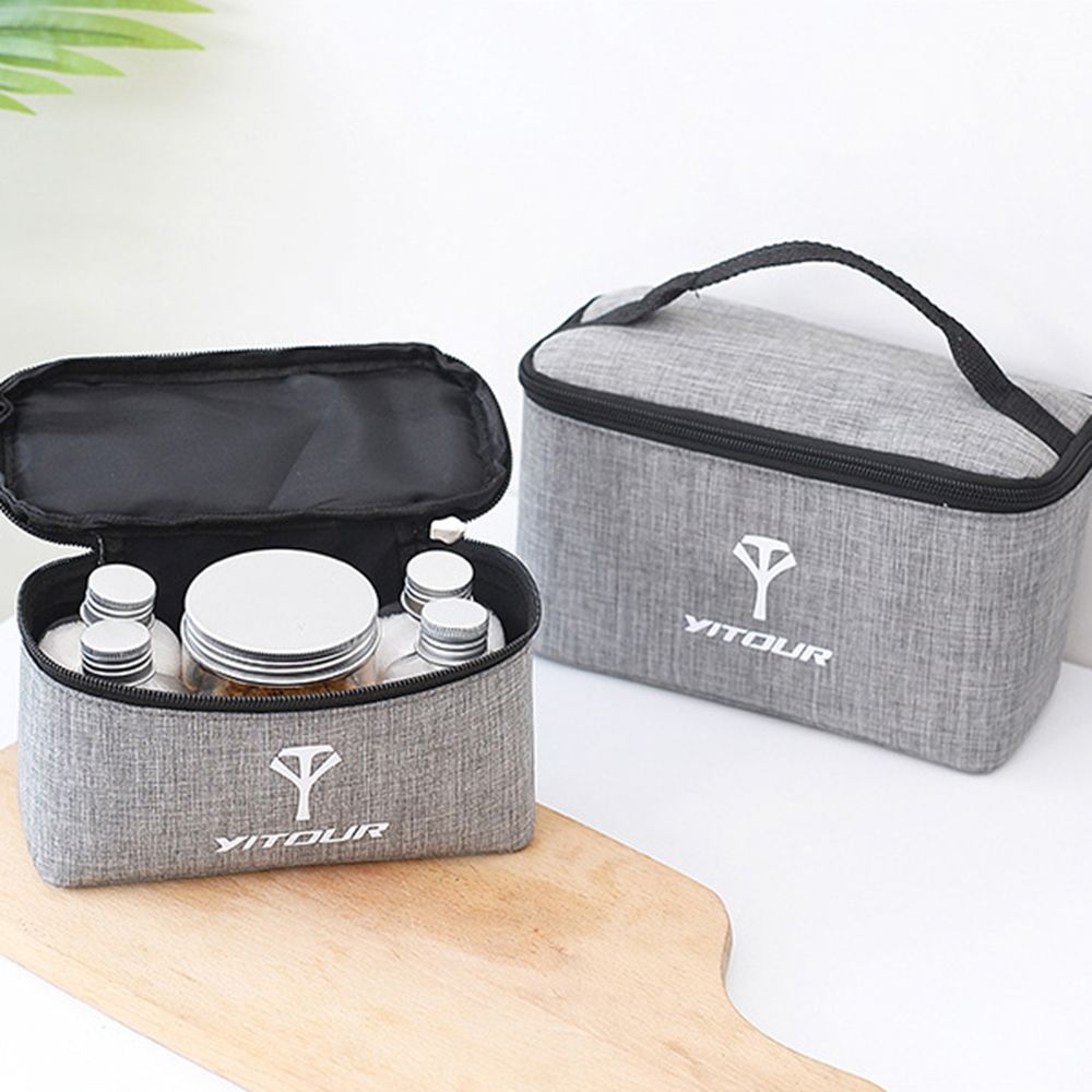 Camping Cookware Storage Bag And 6pcs Seasoning Cans Bottles