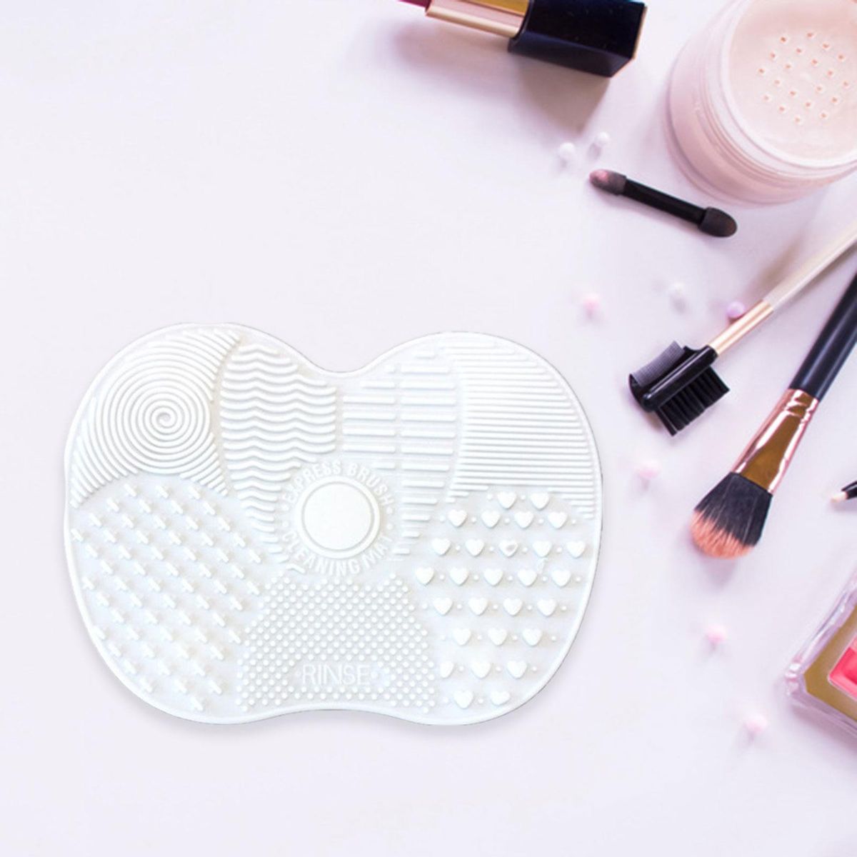 Portable Brush Cleaner Pad Lightweight Compact Washing