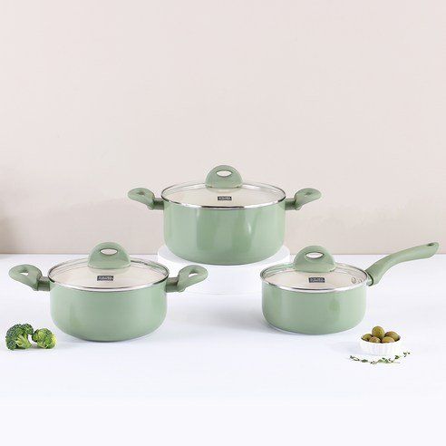 Kitchen Flower Cookin Induction Color Pot Set Of 3