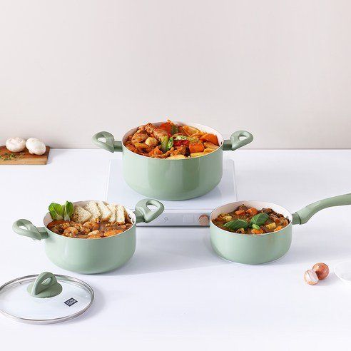 Kitchen Flower Cookin Induction Color Pot Set Of 3