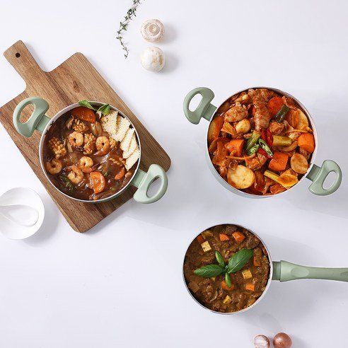 Kitchen Flower Cookin Induction Color Pot Set Of 3