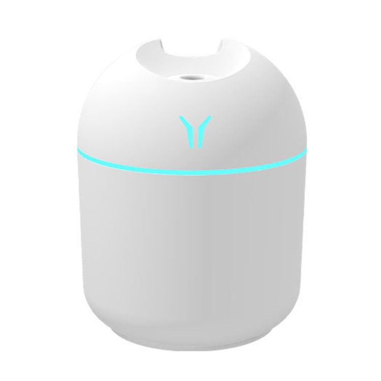Mini Colorful Night Light Humidifier, Spec: 250ml (Y-White)