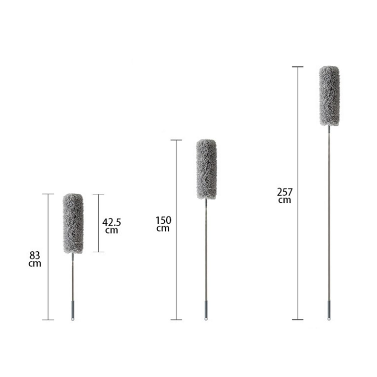 Microfiber Duster Long Telescopic Rod Flexible Head Home
