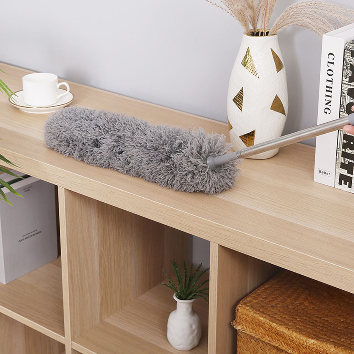 Microfiber Duster Long Telescopic Rod Flexible Head Home