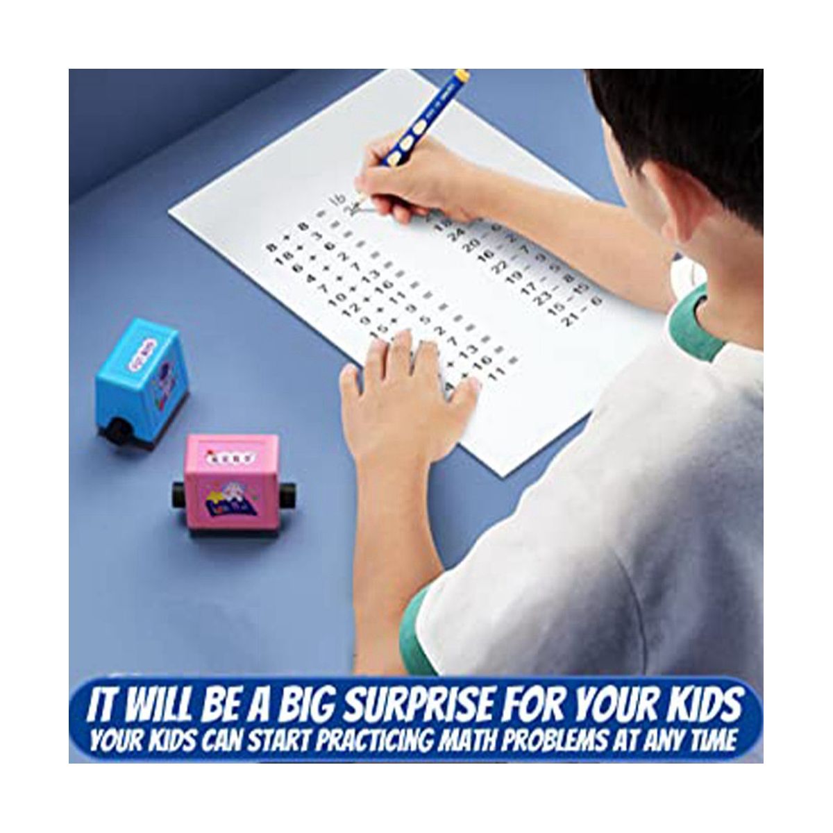 Roller Digital Teaching Stamp, 1-100 Maths Learning Roll Stamp