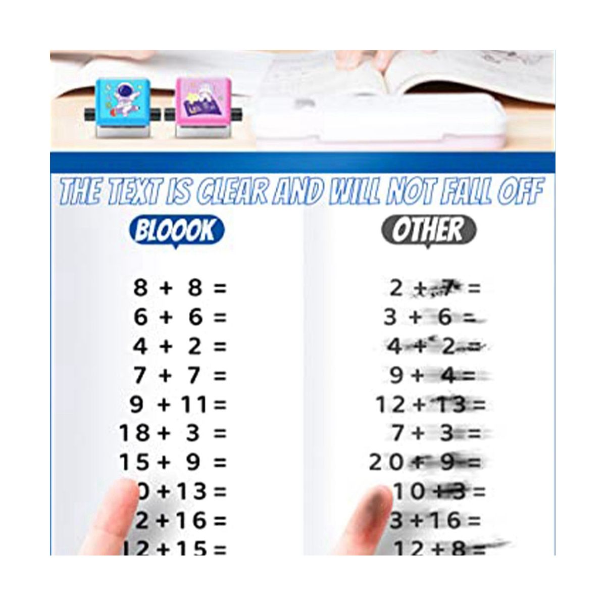 Roller Digital Teaching Stamp, 1-100 Maths Learning Roll Stamp