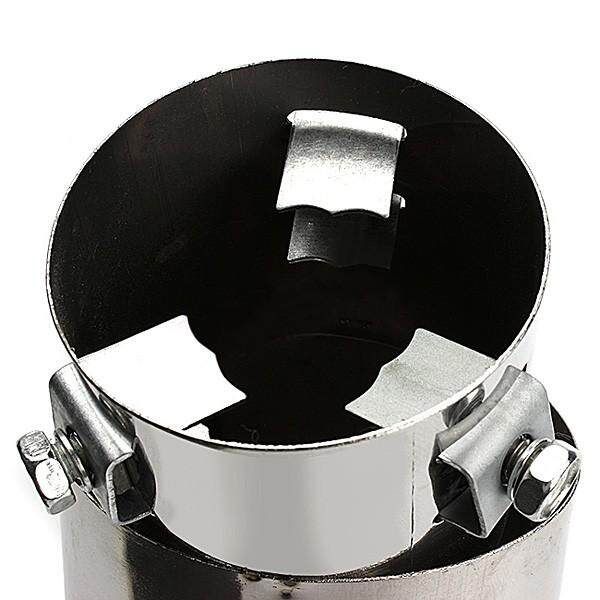 60mm Inlet Universal Car Stainless Steel Exhaust Tail Pipe Muffler Tip Trim Decorative
