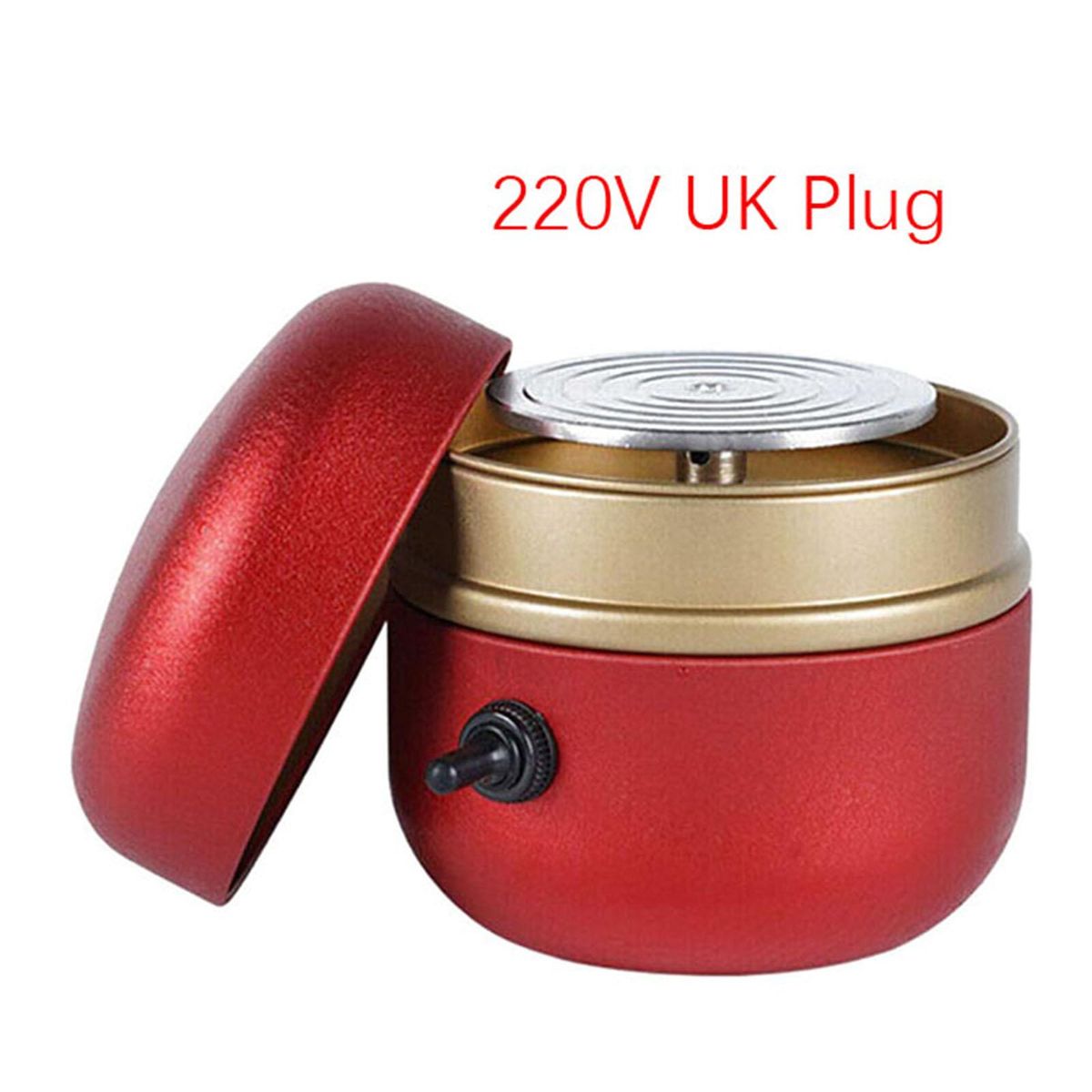Metal Electric Pottery Wheel Turntable Forming Machine Red