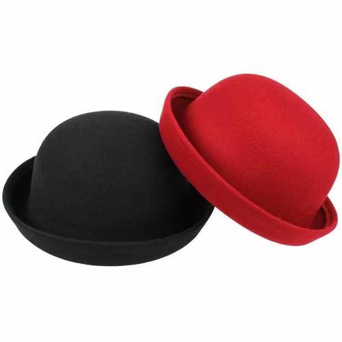 2IN1 SUPERIOR QUALITY SUEDE BOWLER HAT