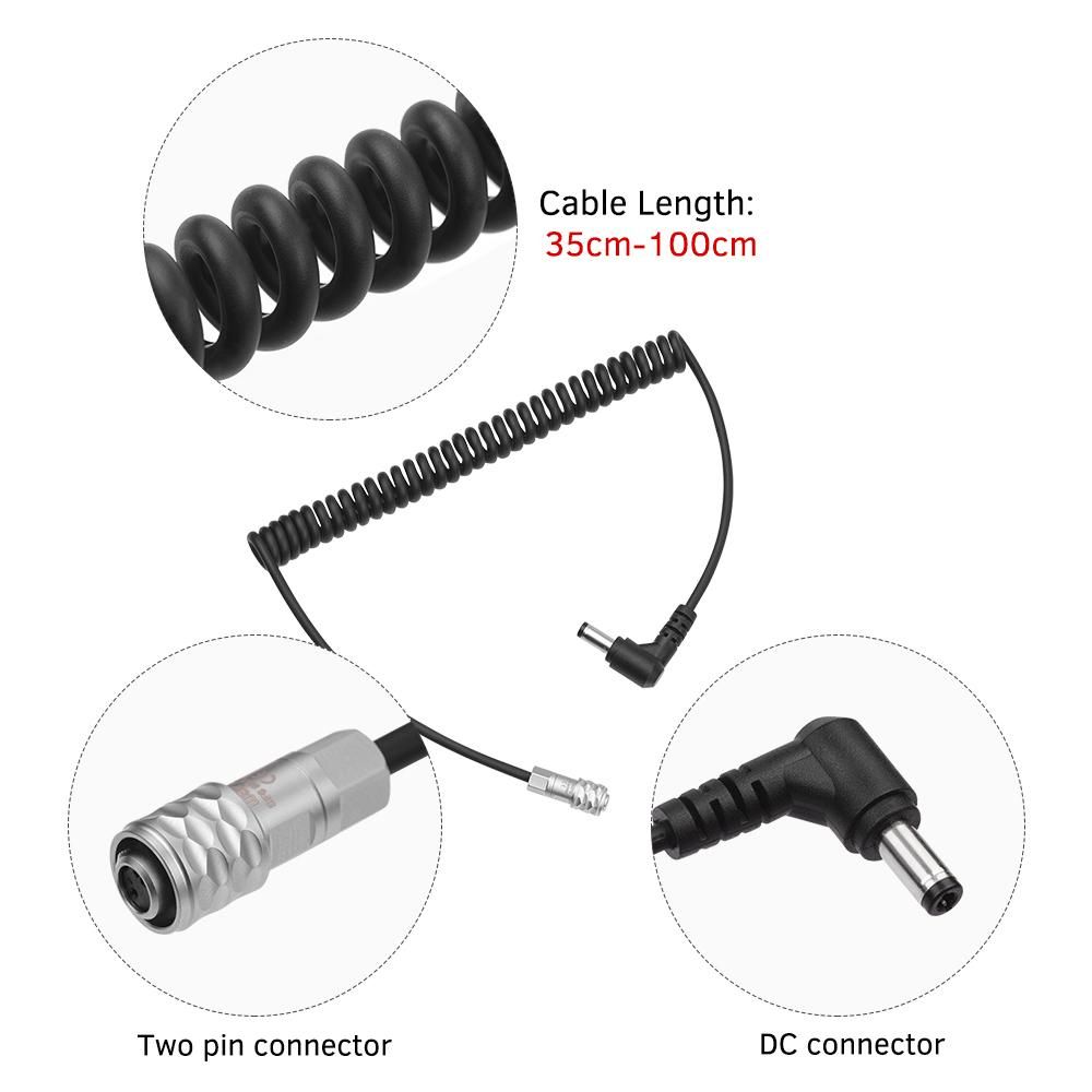 Andoer Blackmagic Pocket Cinema Camera 4K (BMPCC 4K) Camcorder Locking DC Power Cable Wire