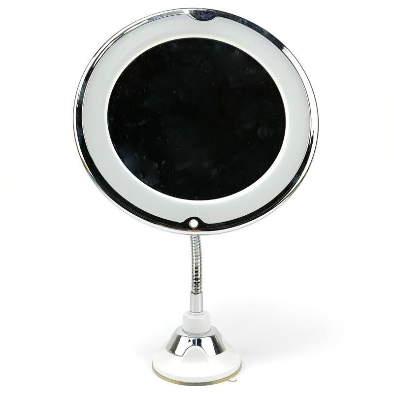 360 Degree Rotation 10X Magnifying Makeup Mirror My Flexible Mirror Folding Vanity Mirror with LED Light Makeup Tools
