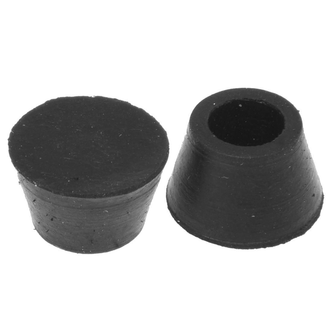 20PCS Black Chair Couch Table Rubber Furniture Leg End