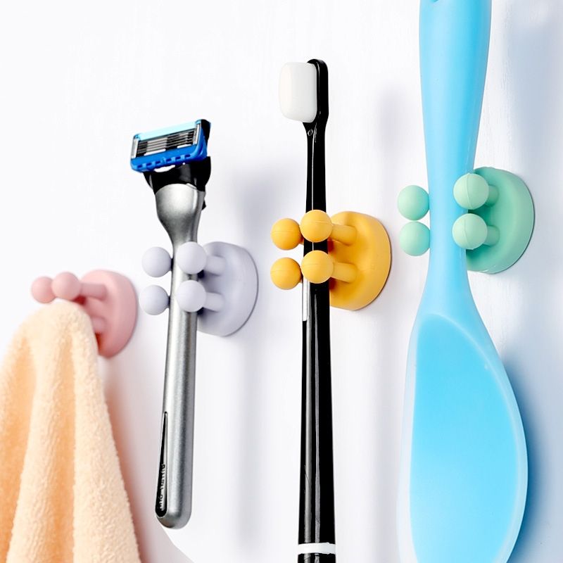 3 PCS Nail-free Silicone Seamless Hook