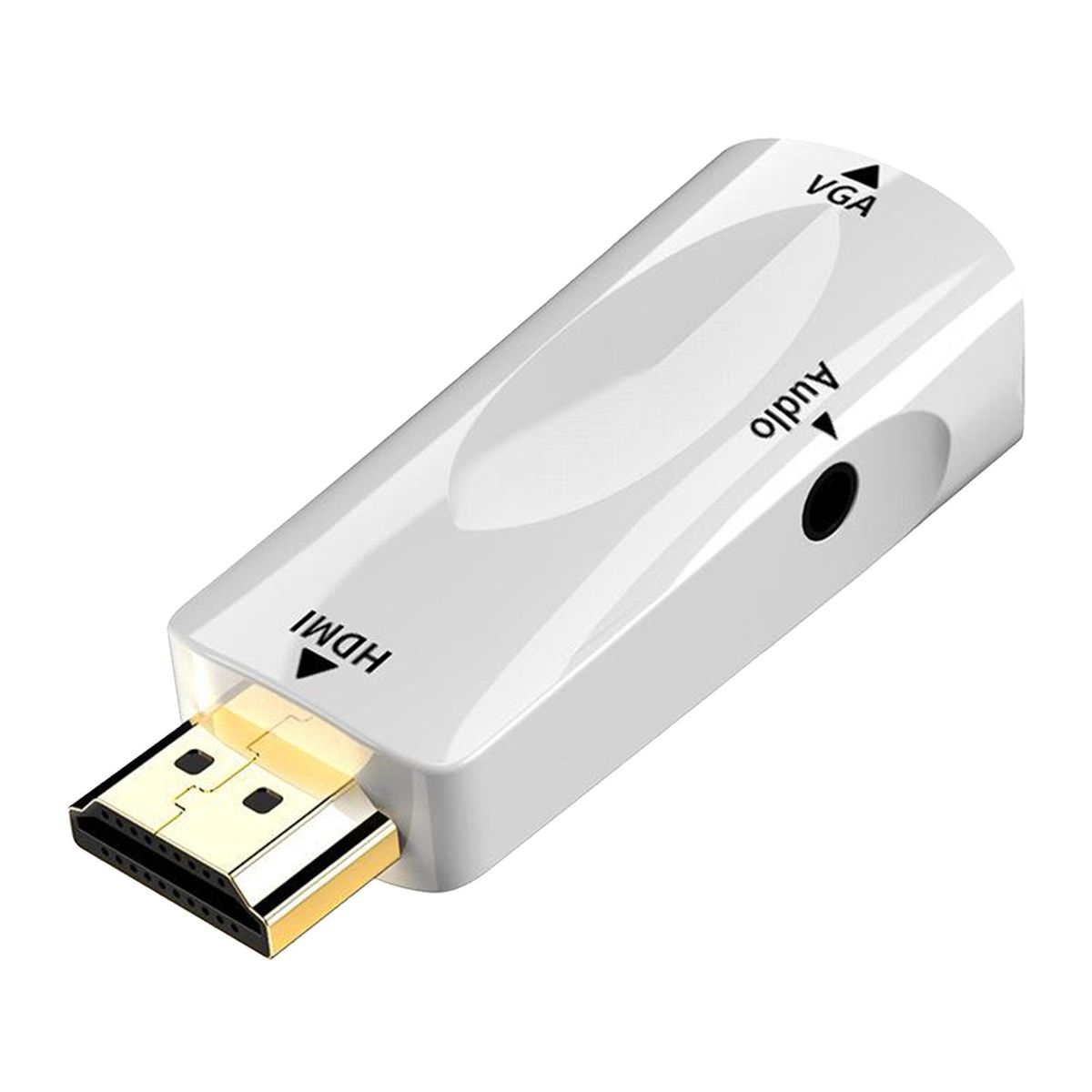 Mini   To VGA Adapter Easy To Use For Desktop PC Monitor White
