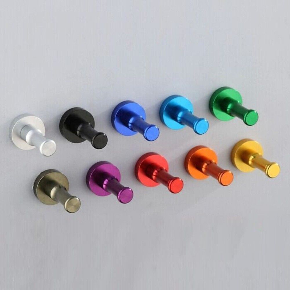 Candy Color Decorative Wall Hooks Aluminum Clothes Hanger