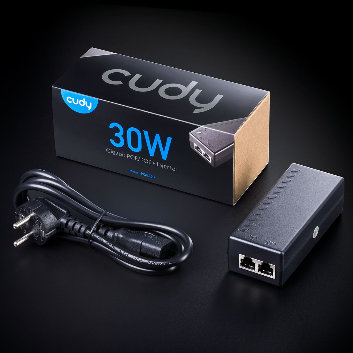 30w Gigabit Poe+/poe Injector- Poe200