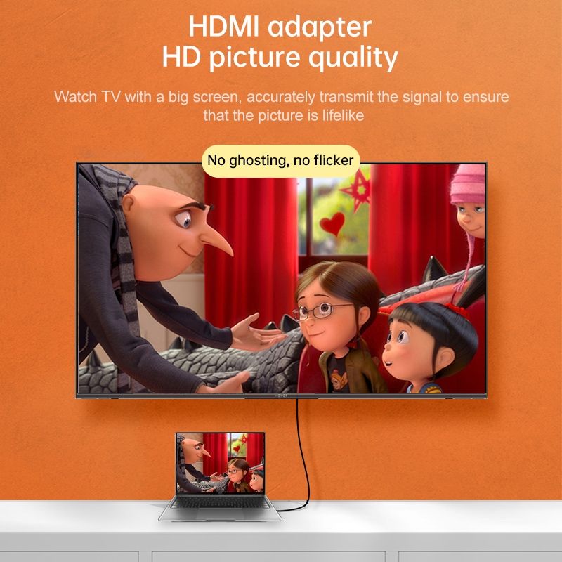 Mini HDMI Male To HDMI Female Gold-plated Head Adapter