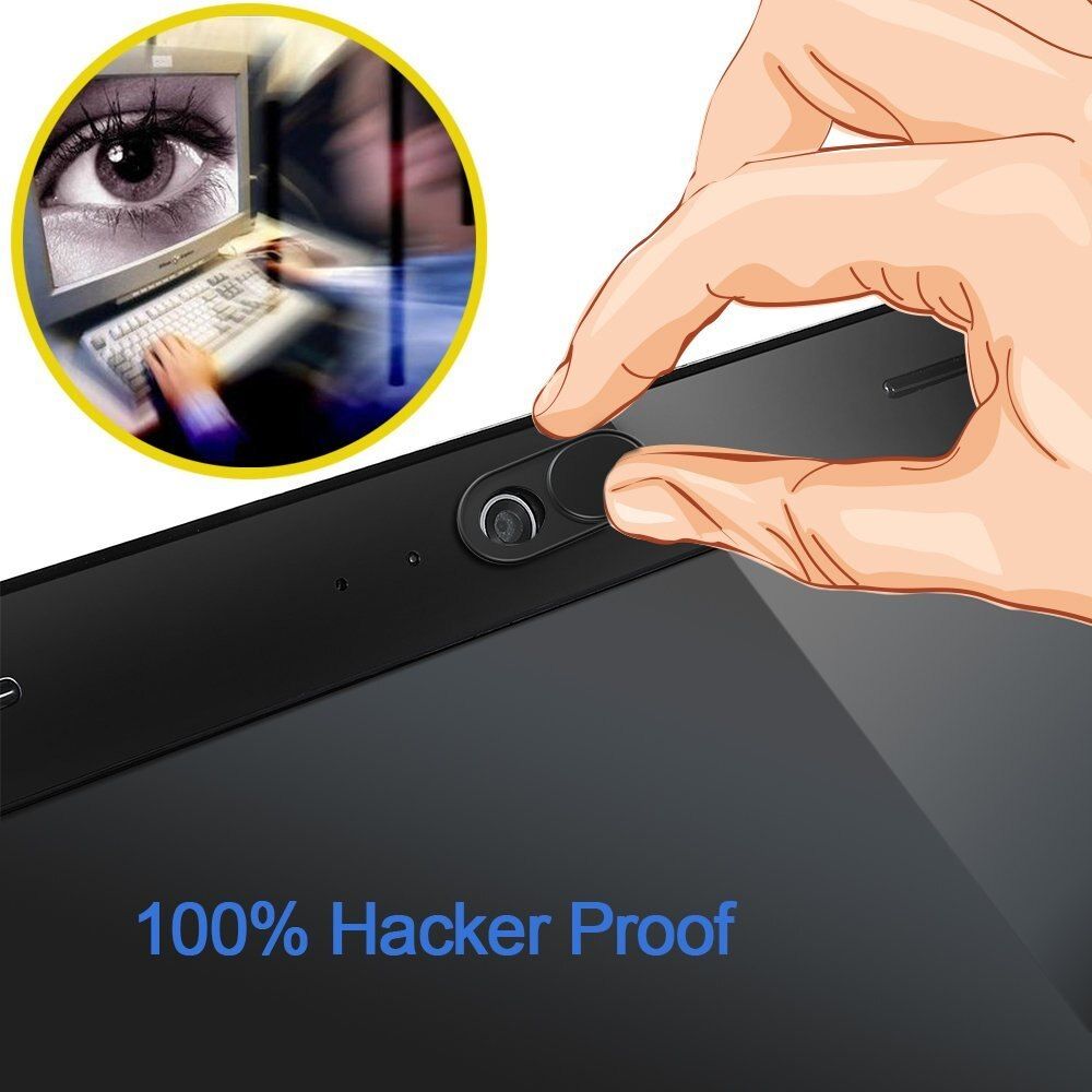 Webcam Covers (3 Pack), 0.7mm Ultra Thin Web Camera Cover Blocker For Mobile Phone, Laptop, Computer, Macbook, IMac, Notebook, Black