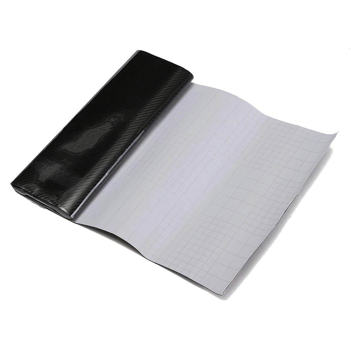 Car 5D Black Self-adhesive Carbon Fiber Stickers Car Modified Film 30x152cm