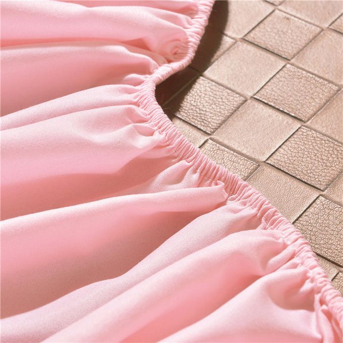 Durable Wash Beauty Salon  Table Bed  Sheet Cover Pink