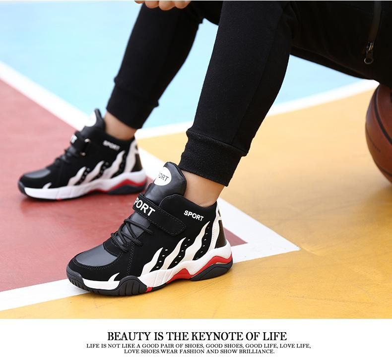 Boys Basketball Shoes Sports Basketball Shoes Black