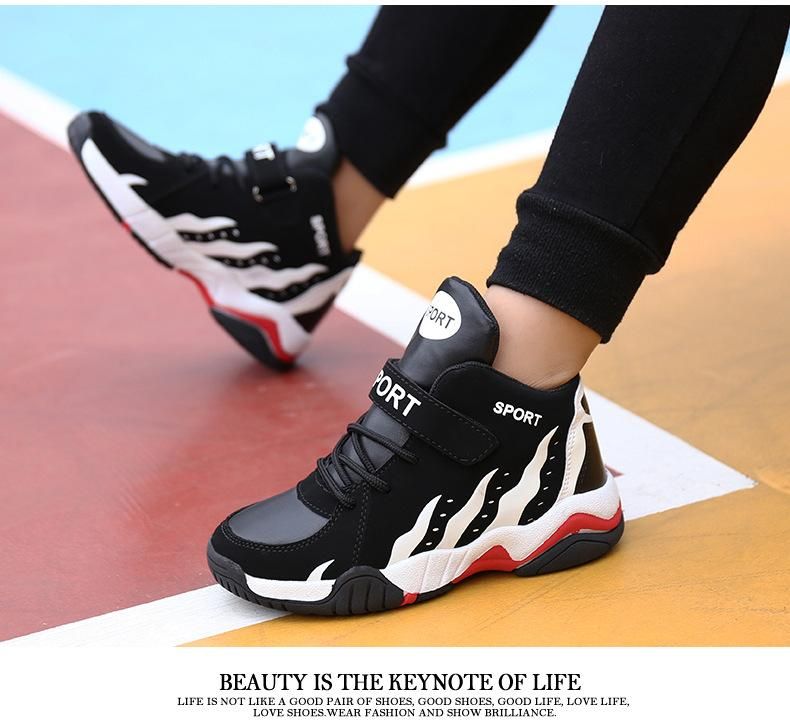 Boys Basketball Shoes Sports Basketball Shoes Black