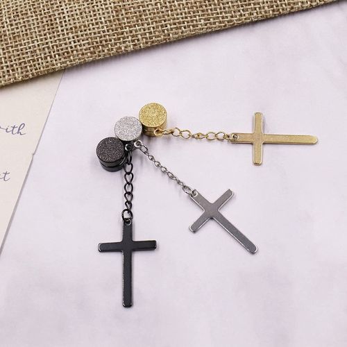 NEWITIN 3 Pairs Magnetic Stud Earrings For Men Stainless