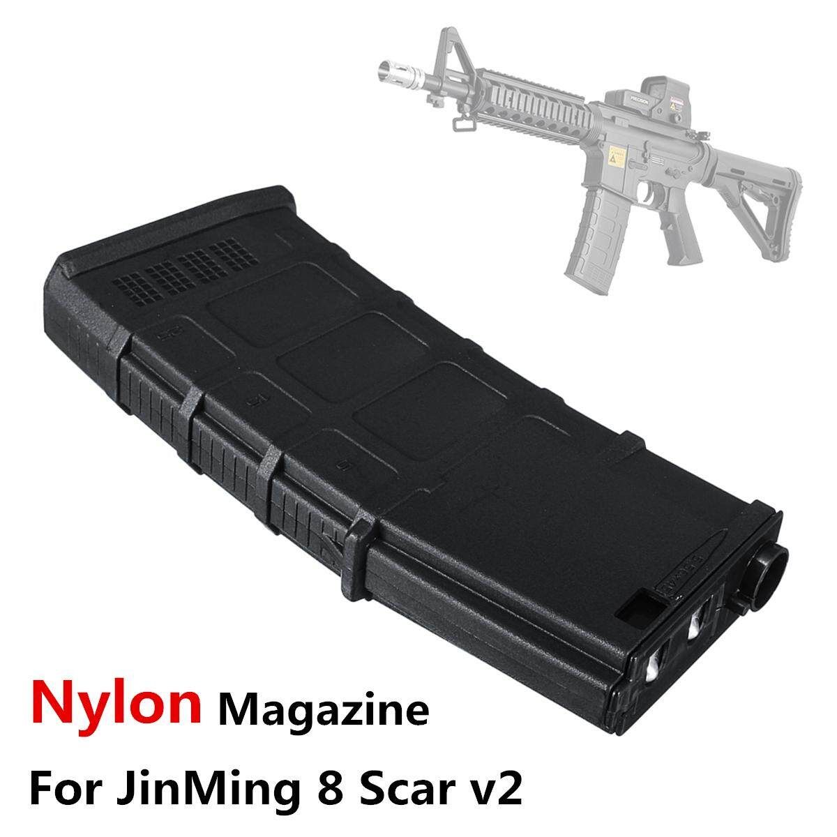 Nylon Magazine For JinMing 8Th M4A1 Scar V2 Ball Blaster Water G Un Toy Black