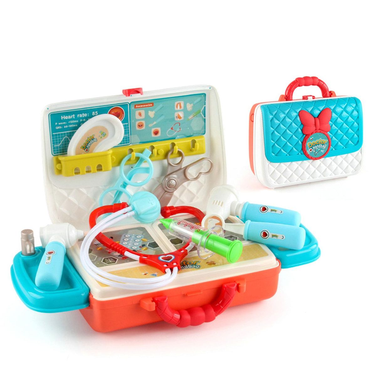1 Set Pretend Play Toy Pretend Play Toy Kids Makeup Kit Blue