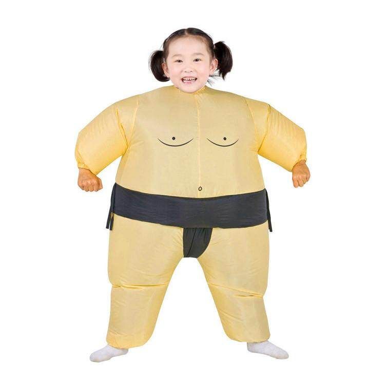 Inflatable Sumo Wrestling Costume For Kids Wrestler Suit Boys Fancy Dress Outfit