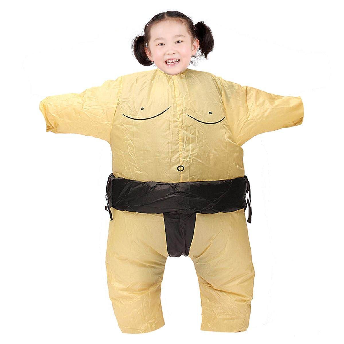 Inflatable Sumo Wrestling Costume For Kids Wrestler Suit Boys Fancy Dress Outfit