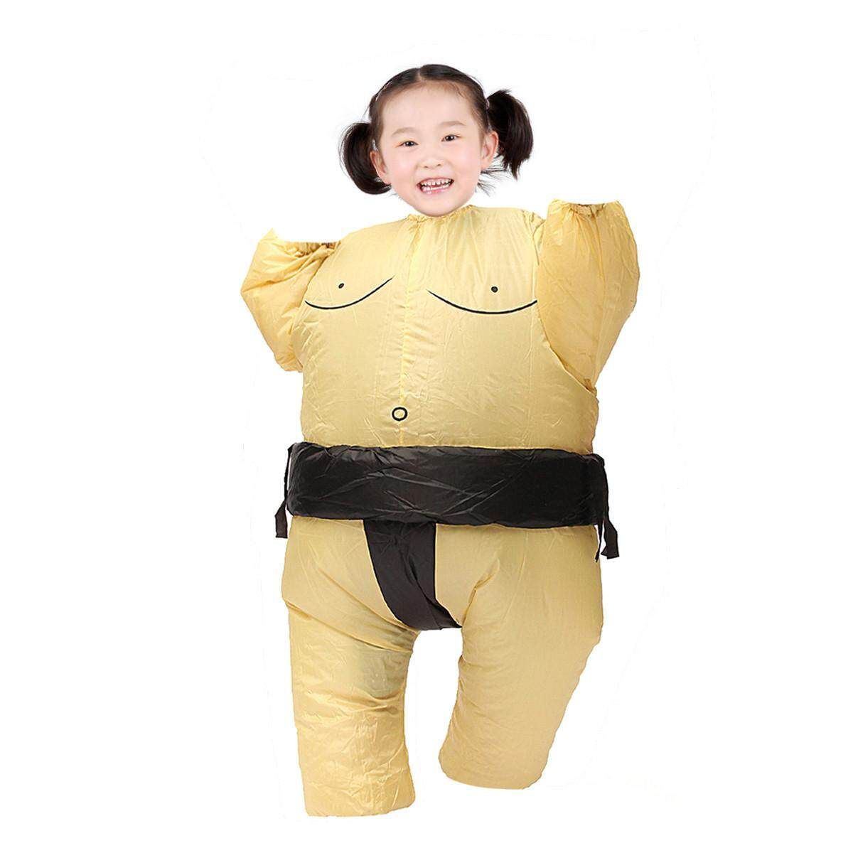 Inflatable Sumo Wrestling Costume For Kids Wrestler Suit Boys Fancy Dress Outfit