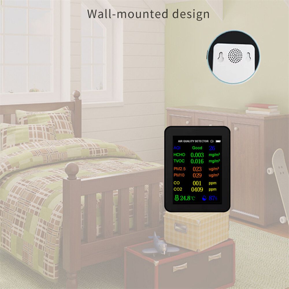 9 In 1 PM2.5 PM10 HCHO TVOC CO CO2 Meter Digital Temperature