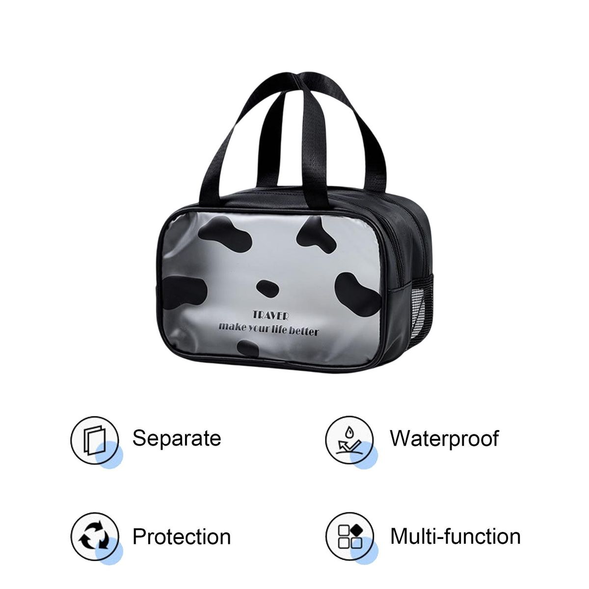 Outdoor Beach Bag Clothes Beach Supplies Storage Black