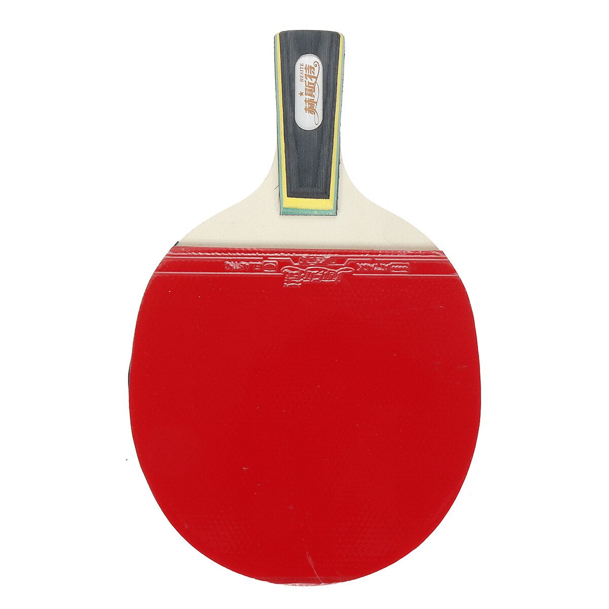 1x Single Wood Rubber Professional Table Tennis Racket Paddle Bat With Cover Bag Chili Red