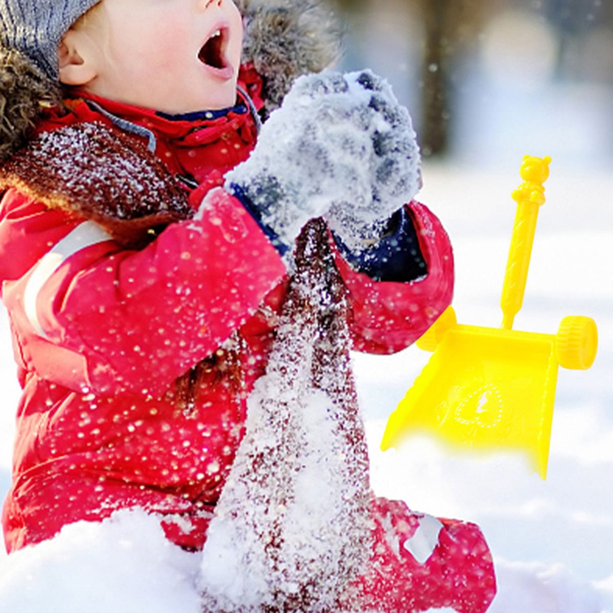 Sand Shovel Kids Garden Backyard Sand Snow ABS Spade Yellow